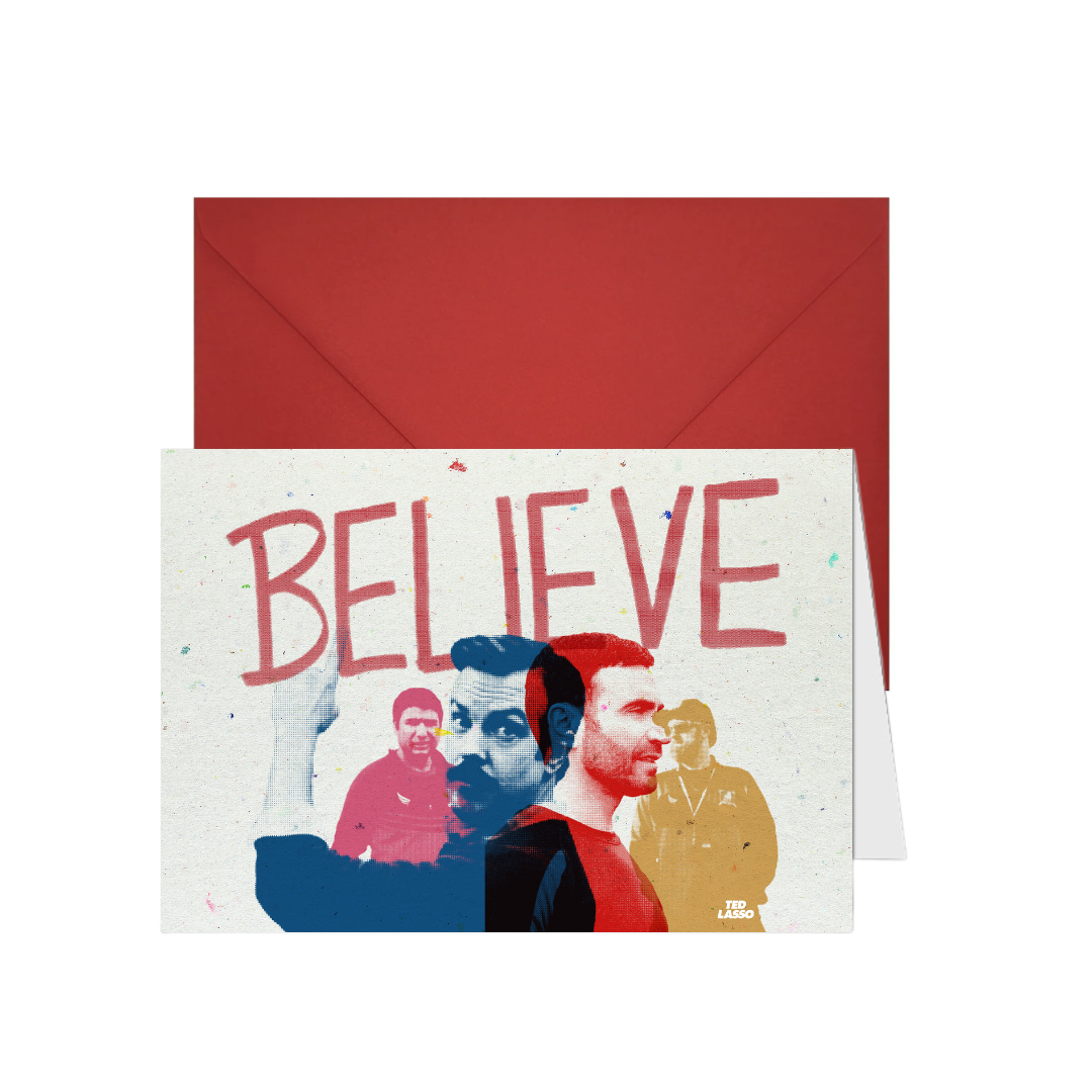 Greeting Card - Believe Halftone