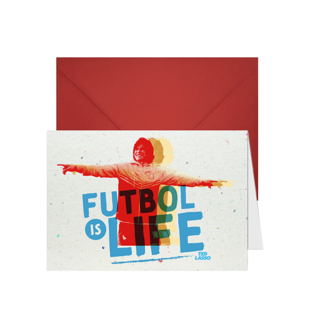 Futbol Is Life Greeting Card – TED LASSO STORE RICHMOND