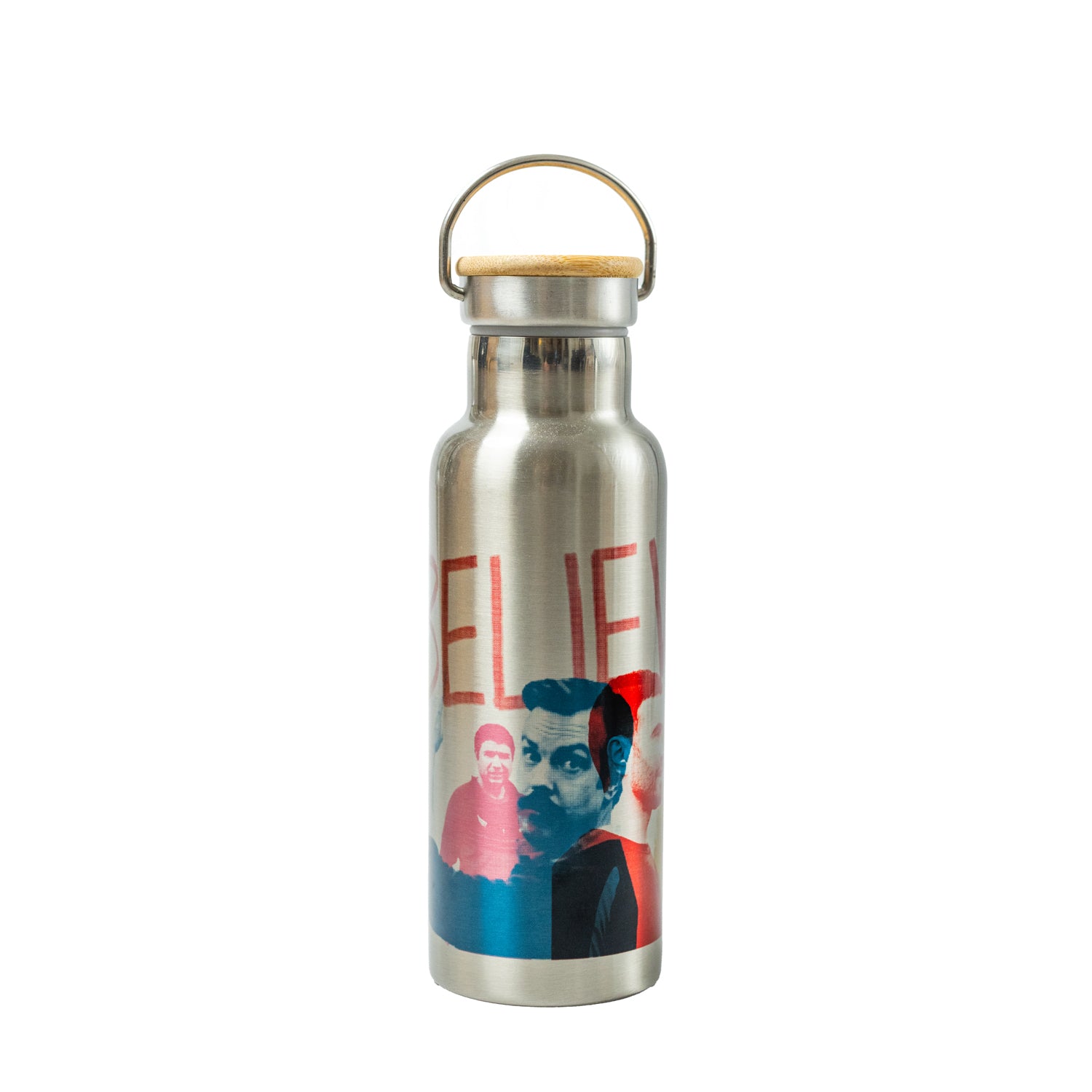 Water Bottle - Believe - Silver