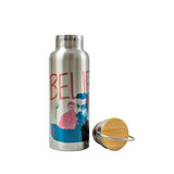 Water Bottle - Believe - Silver